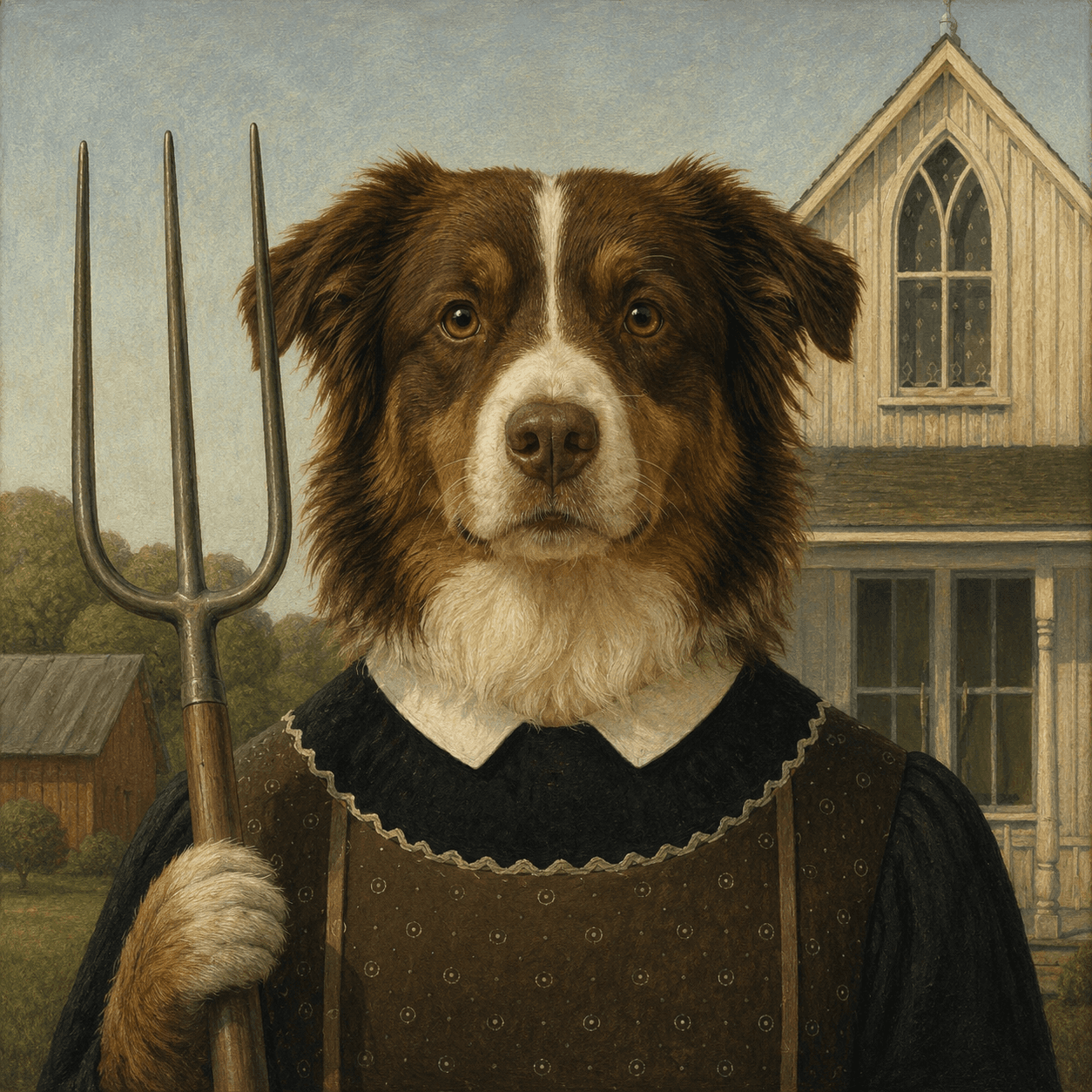 Masterpiece style: American Gothic